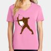 Ladies Core Cotton V Neck Tee Thumbnail