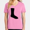 Ladies Core Cotton V Neck Tee Thumbnail