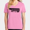 Ladies Core Cotton V Neck Tee Thumbnail