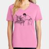 Ladies Core Cotton V Neck Tee Thumbnail