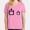 Ladies Core Cotton V Neck Tee Thumbnail