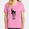 Ladies Core Cotton V Neck Tee Thumbnail