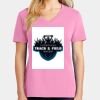 Ladies Core Cotton V Neck Tee Thumbnail