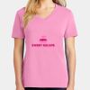 Ladies Core Cotton V Neck Tee Thumbnail